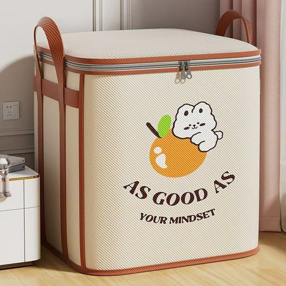 Storage Box Storage Containers Large Storage Bags for Clothes,Heavy Duty Moving Bags with Reinforced Handles,Oversized Travel Packing Storage,Thickened Double Zipper Organizer,Quilt Blanket Storage