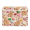 thumbnail image 1 of Storage Box With Lid 16.5x12.6x11.8In Foldable Stacked Household Storage Box Christmas Gingerbread Man, 1 of 7