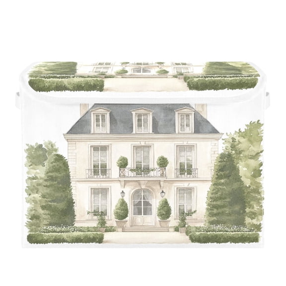 Storage Box With Lid 16.5x12.6x11.8In Foldable Stacked Household Storage Box Pretty Beautiful Villa