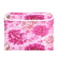 thumbnail image 1 of Storage Box With Lid 16.5x12.6x11.8In Lidded Home Storage Bins Foldable Stacked Household Storage Box Soft Pink Background Floral, 1 of 7