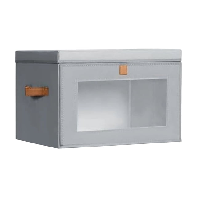 Clutter Moving Storage Storage Box With Lid, Large Toy Organizer Bin, Foldable Non-Woven ...