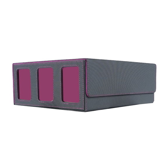 Storage Box for Trading Cards with Viewing Window Magnetic Closure Card Holder for Magic Game Cards