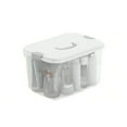 thumbnail image 1 of Storage Box with Detachable Lid - Transparent Handle, Multifunctional Plastic Portable Clothes Toys Sorting Box, Household Supplies, 1 of 8