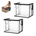 thumbnail image 1 of Storage Box with Lid Large Heavy-Duty Thick Plastic Clear Storage Bin High Capacity Organizer for Home, Camping, Travel, Attic and Moving L 2PC, 1 of 6