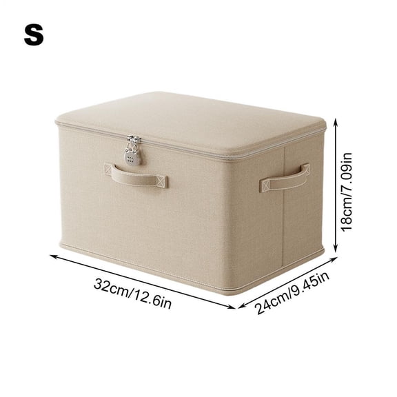 Storage Box with Lid Stackable Organizer with Handle for Bedroom Closet Clothes Blanket Toy Home Organization