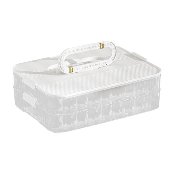 Storage Box with Lid for Freezer Practical Dumpling Freezing Container Efficient and Space Saving