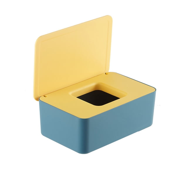 Storage Box with Lid for Household Masks Wet Tissues Dust Proof Sealing Tabletop Makeup Paper Storage Holder Organizer
