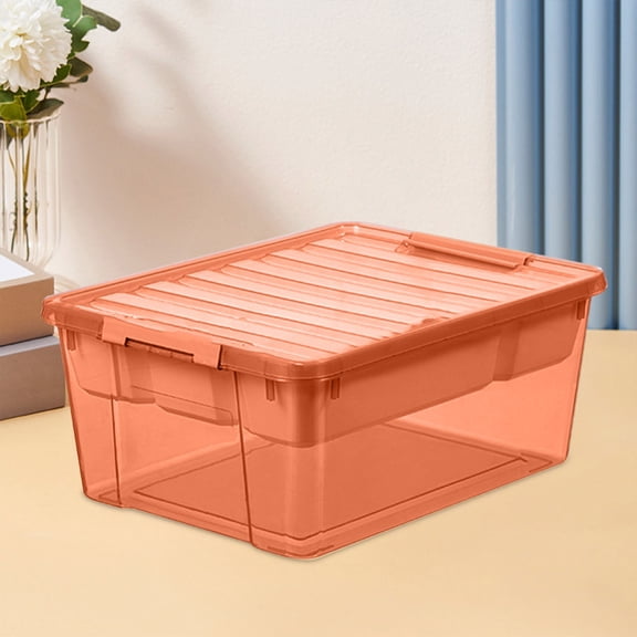 Storage Box with Removable Compartments | 5-Layer Organizer for Building Blocks, Crafts & School Supplies | 1-Pack Clear Plastic Toy Box