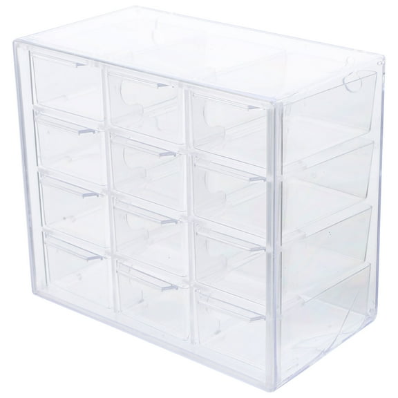 Storage Boxes with Lid Pink Jewelry Portable Transparent