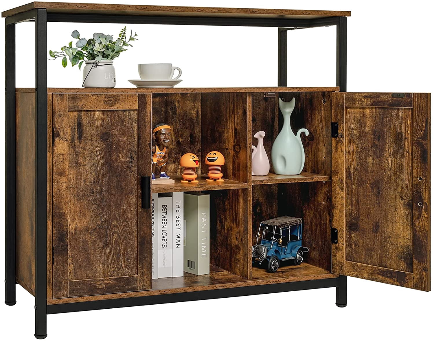Storage Cabinet with 2 Doors, Buffet Cabinet, Kitchen Cabinet with ...