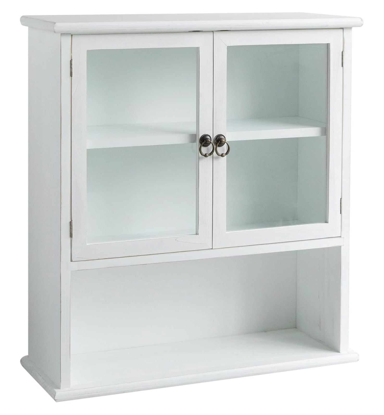 - Storage Cabinet, 24" Wall Organizer Cabinet, Solid Wood Bathroom ...