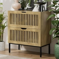 Storage Cabinet,28 Inch Farmhouse Buffet Cabinet with Metal Base and Storage Cabinets,Sideboard Coffee Bar for Kitchen,Dining Room,Oak