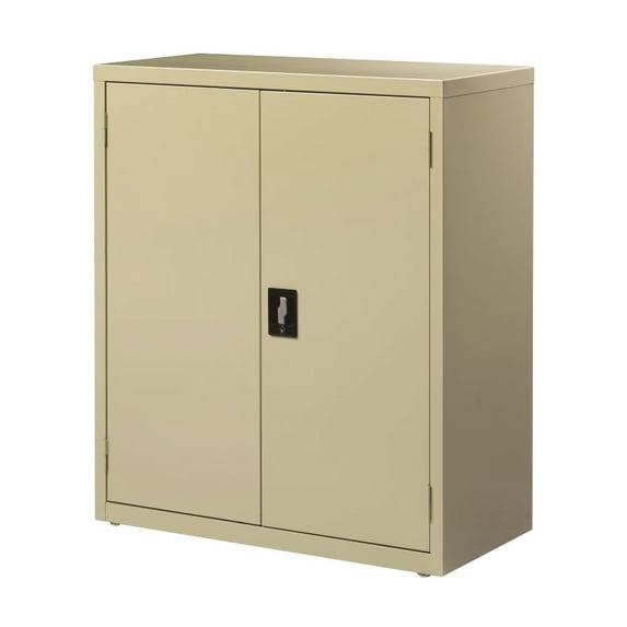 Storage Cabinet 3 Shelf 18Dx36Wx42H, Putty