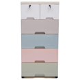 Storage with 6 Drawers, 5Layer Closet Drawers Heavy Duty PP