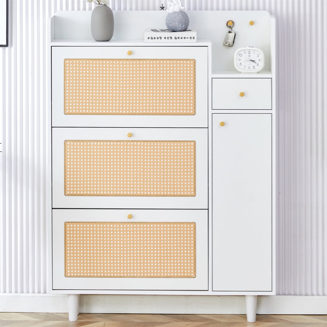 Image result for Storage Cabinet, Caninet, Modern Minimalist Rattan Cabinet, Mdf Bed Top ...