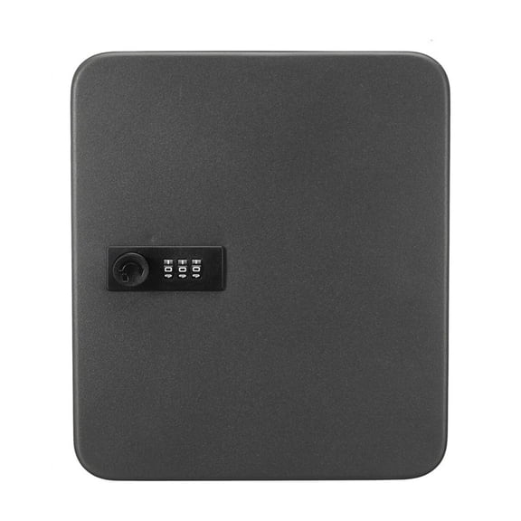 Storage Cabinet Car Home Security Lockable Key Safe Box Office Combination Lock Password Wall Mounted Resettable Code Metal ,Security and Anti-Theft
