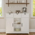 thumbnail image 1 of Storage Cabinet, Coffee Bar Cabinet with  Adjustable Shelves for Bathroom, Kitchen, Living Room, 1 of 6