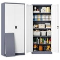 thumbnail image 1 of Storage Cabinet with Doors and Shelves,71" Metal Storage Cabinet with Lock Door Adjustable Shelf, Steel Lockers for Office, Home,School,Kitchen,Garage Tool Utility Cabinet, 1 of 5
