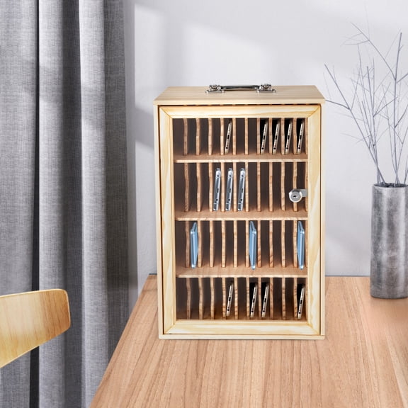 Storage Cabinet for Cell Phones, Cell Phones Storage Cabinet, Cell Phone Holder 48 Phone Slots for Public Places Such as Schools, Offices, Gyms