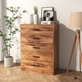 thumbnail image 1 of Storage Cabinet with 5 Drawers, Modern Minimalism Wooden Dresser Chest, Side Cabinet for Bedroom, Living Room, Study, Office, Hallway, Entryway, Wood, 1 of 3