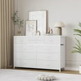 thumbnail image 1 of KOKEBREN 10 Drawers Dressers for Bedroom White Dresser Fabric Chest of Drawers, 1 of 8