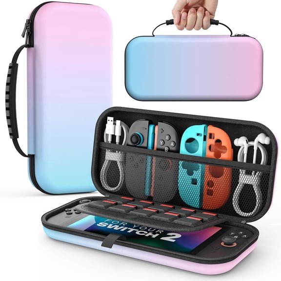 Storage Carry Bag for Nintendo Switch 2 2025 Game Console with 10 Card Slots,Protective Travel Bag for Daily Use