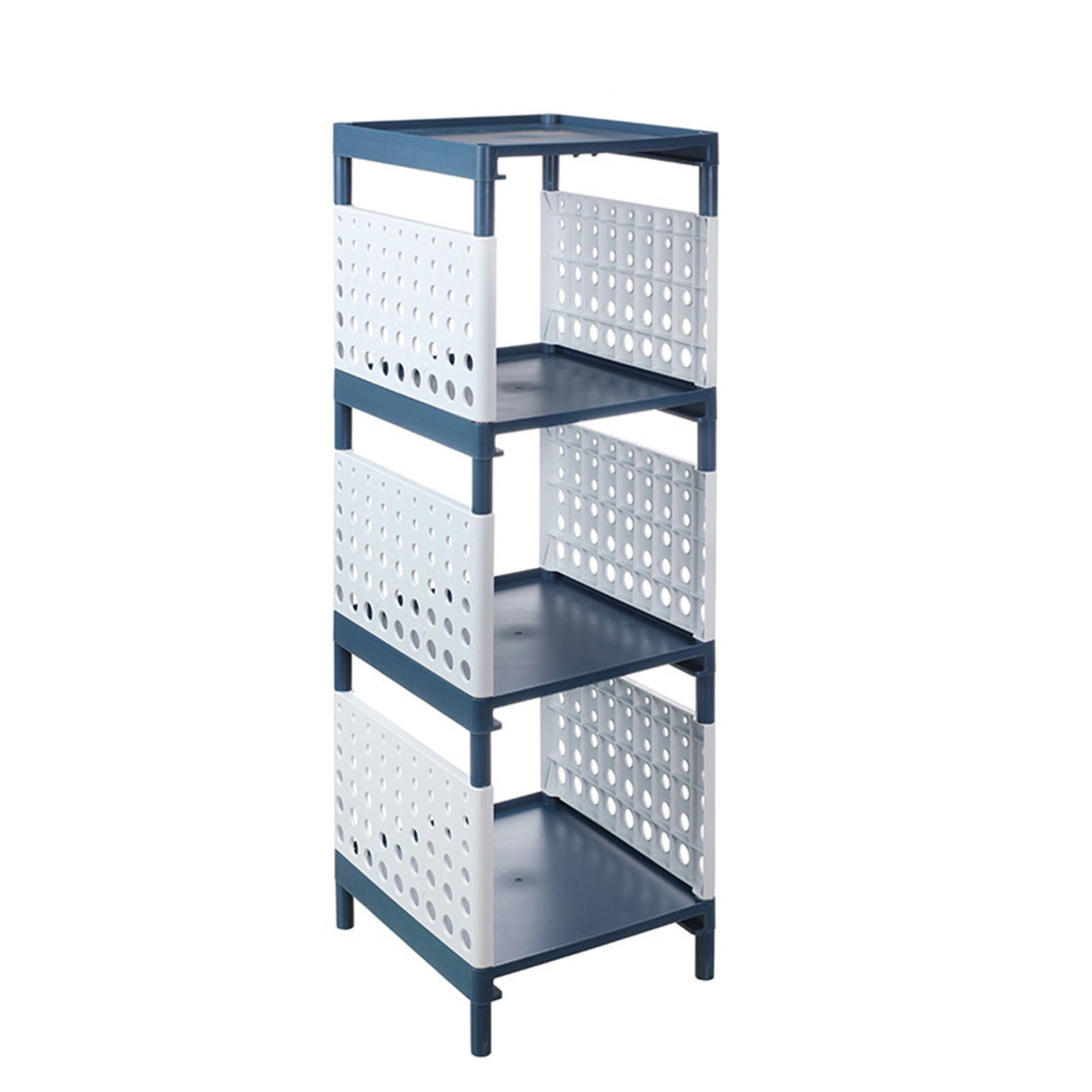 Storage Cart For Laundry Room Organization, 4 Tier Shelving Unit ...