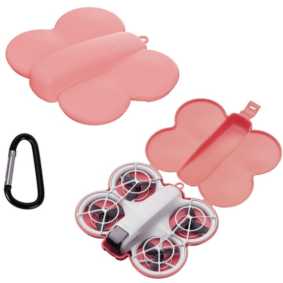 Storage Case Box for DJI Neo Protective Carrying Case with Carabiner, Open Lid Butterfly Shape Anti-pressure Anti-scratch Hard Case Portable Drone Protection Accessories
