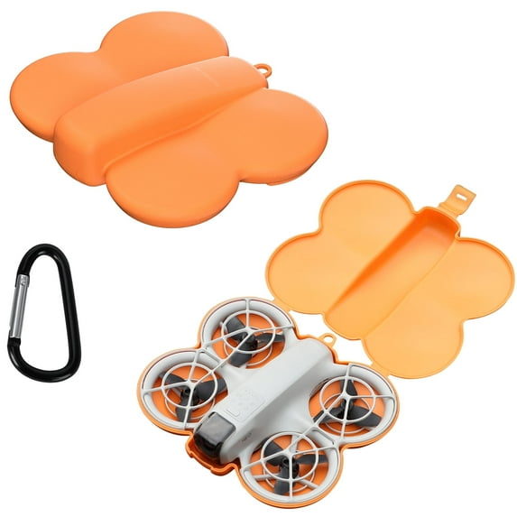 Storage Case Box for DJI Neo Protective Carrying Case with Carabiner, Open Lid Butterfly Shape Anti-pressure Anti-scratch Hard Case Portable Drone Protection Accessories