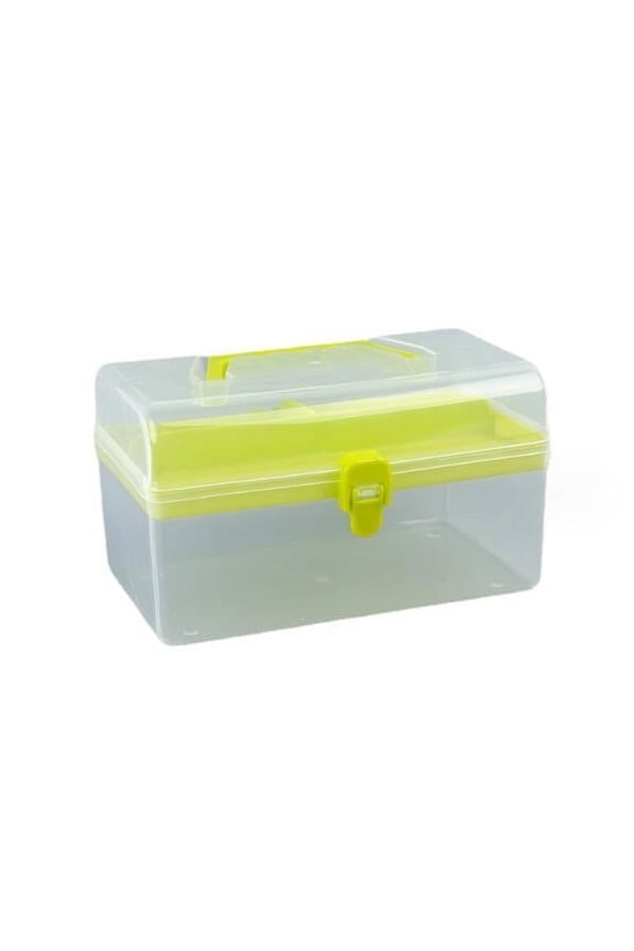 Storage Case Holiday Gifts Clear Plastic Multipurpose Portable Handled Organizer Storage Box