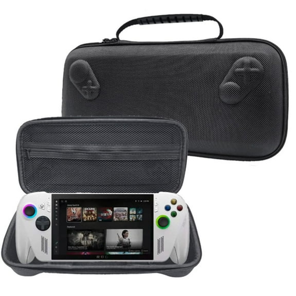 Storage Case Portable EVA Carrying Case for ROG XBOX Ally X/ROG XBOX Ally ,Shockproof Game Console Storage Bag Lightweight Waterproof Dustproof Drop Protection Cover Storage Box Black