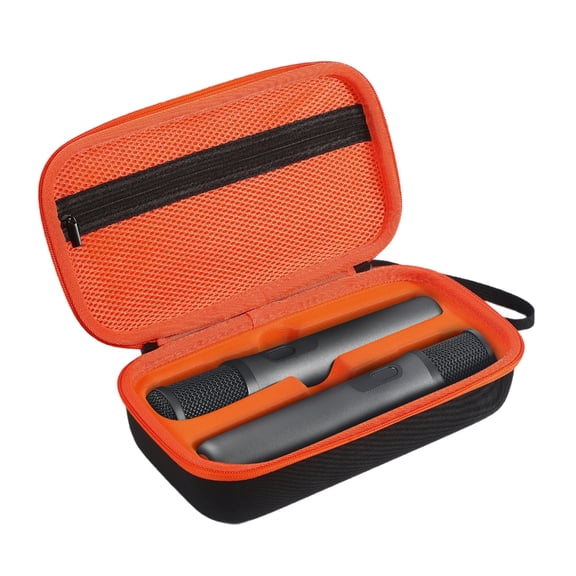 Storage Case for Microphone Hard Shell Scratchproof Box with Pocket