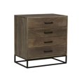 thumbnail image 1 of DunaWest Storage Chest with 4 Drawers and Wooden Frame, Gray and Black, 1 of 7