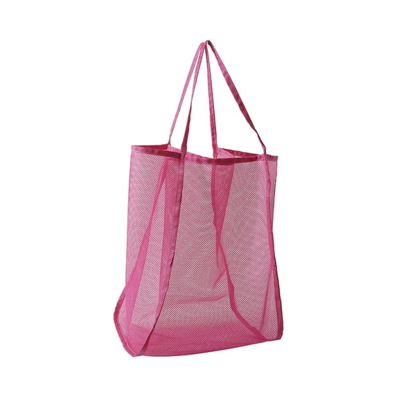 TACILIP Storage, Nylon Mesh Shoulder Beach Bag, Stadium Concert Storage Bag, 26L Mesh Beach Tote, Beach Bag Lightweight Foldable Tote for Beach Pool Vacation, Room Storage