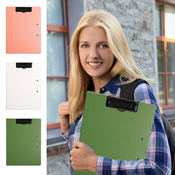 Storage Clipboard Double File Folder | High-Capacity ABS | Foldable, Waterproof, Durable | Transparent Panel | Secure Latch | Multi-Function for Office, Coaching, Travel | 12.4x9.56in | 1 Pc
