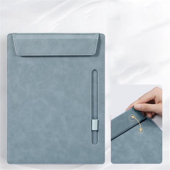 Storage Clipboard and form Holder,Clipboard with Pen Holder, 13" X 10", Teacher Clipboard Board Featuring Soft Wear Resistance Classroom Must Haves Blue A4