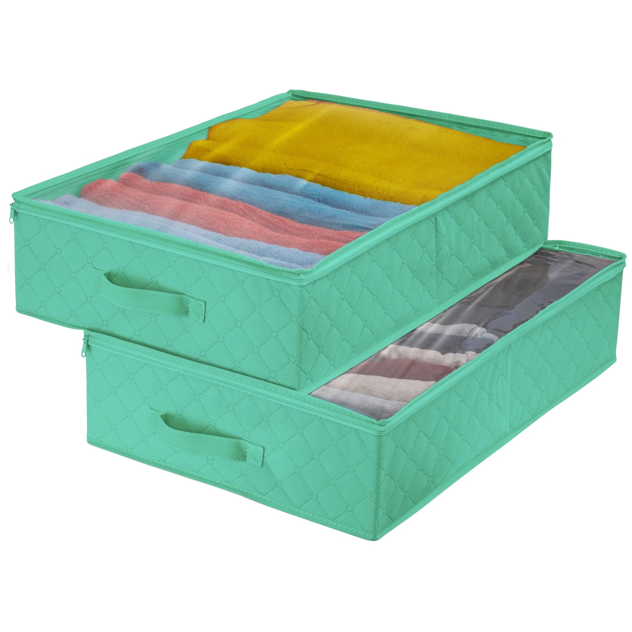 Storage Closet Organizer Teal, (2 Pack)