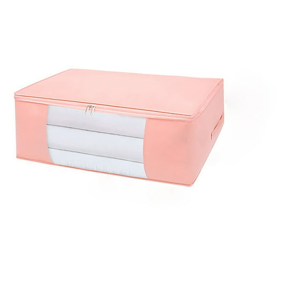 Storage Clothing Bags Storage Containers Clothes Organizer With Reinforced Handle Sturdy Woven Fabric For Blankets Bedding With Zipper