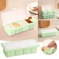 thumbnail image 1 of Storage Container 4 Grid Seasoning Box Multi Grid Seasoning Rack Household Seasoning Container with Spoon Seasoning and Sugar Seasoning Bottle, Kitchen Essentials Clearance Sale, 1 of 9