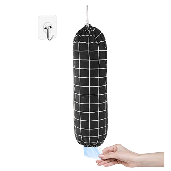 Storage Container Clear View Storage Modern Home Office Kitchen Garbage Bag Storage Bag Large Grocery Bag Wall Hanging Plastic Bag Storage Hanging Bagfor Home Kitchen Traveling Drawstring Washable
