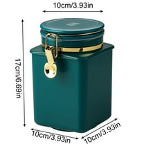 Storage Container Clearance! 1.1L Coffee Canister Airtight Stainless Kitchen Storage Container with Date and for Grounds Tea Flour Cereal