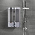 thumbnail image 1 of Storage Container Clearance! A Double-Ended Soap Dispenser Shower Soap Dispenser Shampoo and Conditioner Dispenser 2 No Drill Wall Mounted Shampoo Dispenser for Shower Wall Mounted Shower Dispenser, 1 of 6