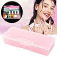 thumbnail image 1 of Storage Container Clearance! Transparent Nail Brush Kit Storage Box Plastic Container Organizer Case, 1 of 4