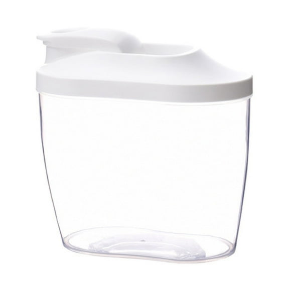 Storage Container with Lids and Pour Spout Airtight Storage for Kitchen and Pantry Portable Organizer for Spaghetti Sugar Rice Cooker Pasta Cereal Dry Goods, Glass&Bottle
