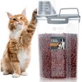 thumbnail image 1 of Storage Container,  Pourable Container Airtight with Large Spout & Cup,  Plastic  Dispenser for , Bird Seed, Rice, Flour (Dark Gray, 2.5L), 1 of 6