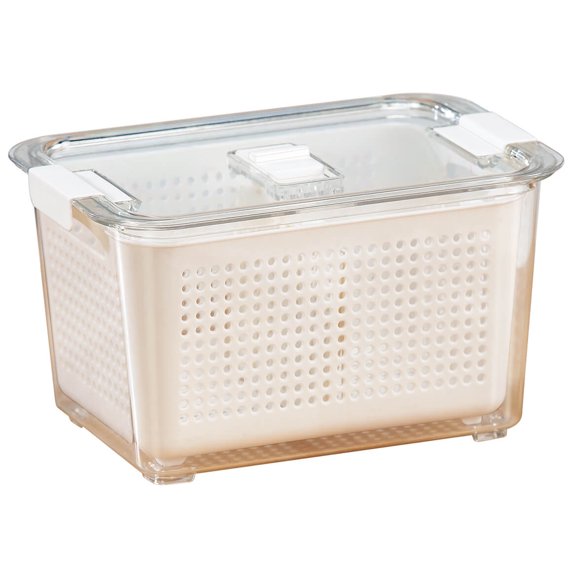 Storage Container w/Drain Basket & Divider, Small