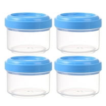 Storage Containers for Food Containers Mini Clear Jars with Leakproof Lids Round Clear Container 35ml Refillable Storage Containers for Home and Kitchen Organizing