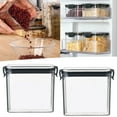 thumbnail image 1 of Storage Containers,Glass Food Storage Containers Pantry Microwave Storage Containers With Lids Storage Container With 2PC Square Transparent Airtight Jar Fresh Keeping Box Kitchen Grain Storage, 1 of 9