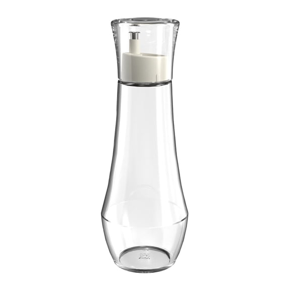 Storage Containers for Kitchen and Countertop Use - Glass Bottle with Oil Spout Dispenser for Home Organization and Refillable Clear Container with Lid