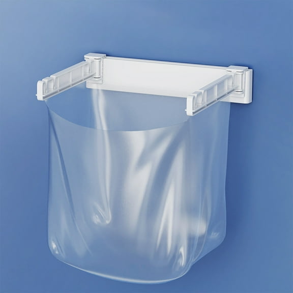 Storage Containers For Kitchen Storage Organizer Household Folding Storage Bracket Kitchen Garbage Bag Hanger Hole Wall Mounted Garbage Storage Bracket